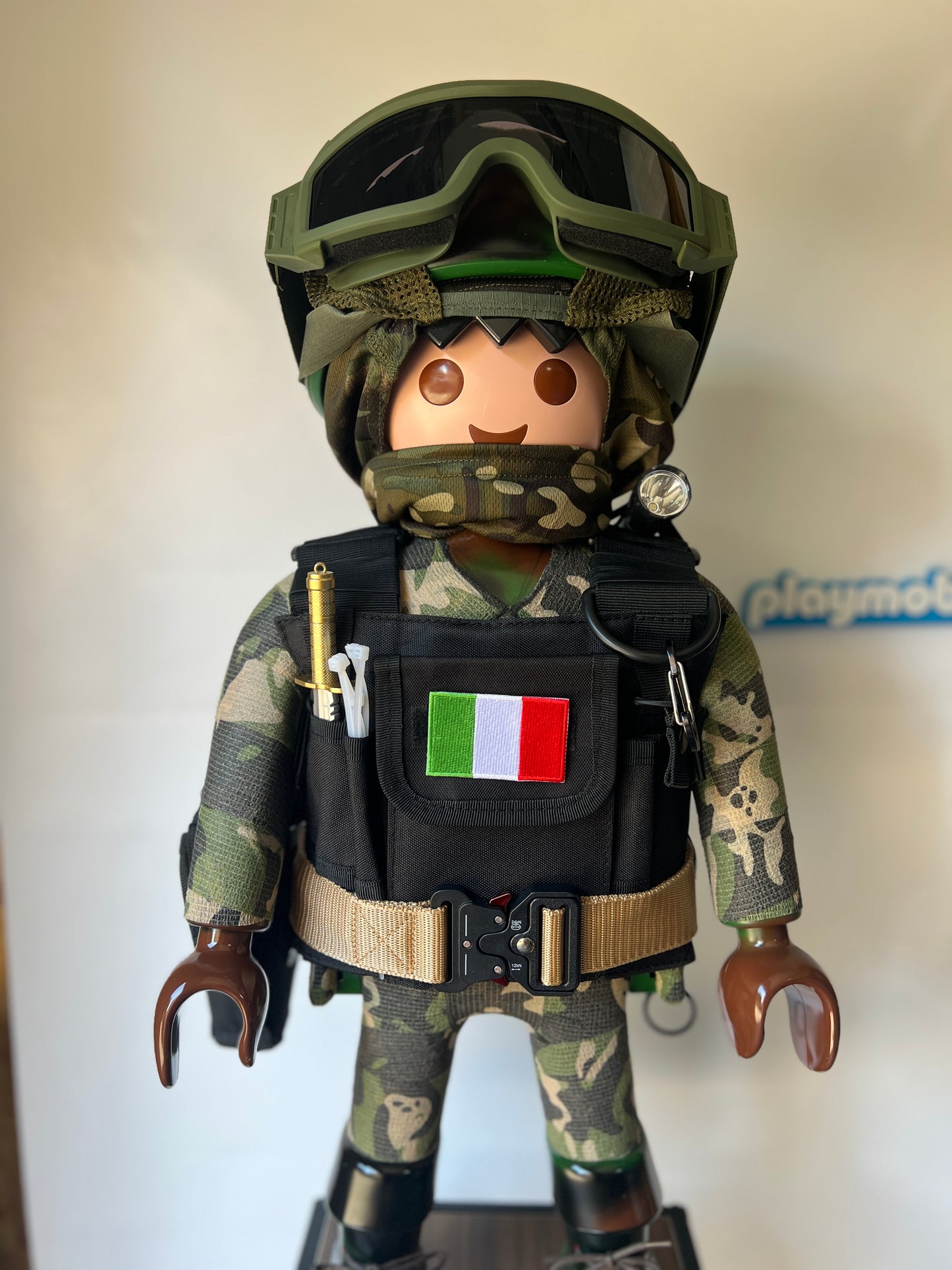 Groupe intervention MILITAIRE ESERCITO ITALIANO PLAYMOBIL XXL