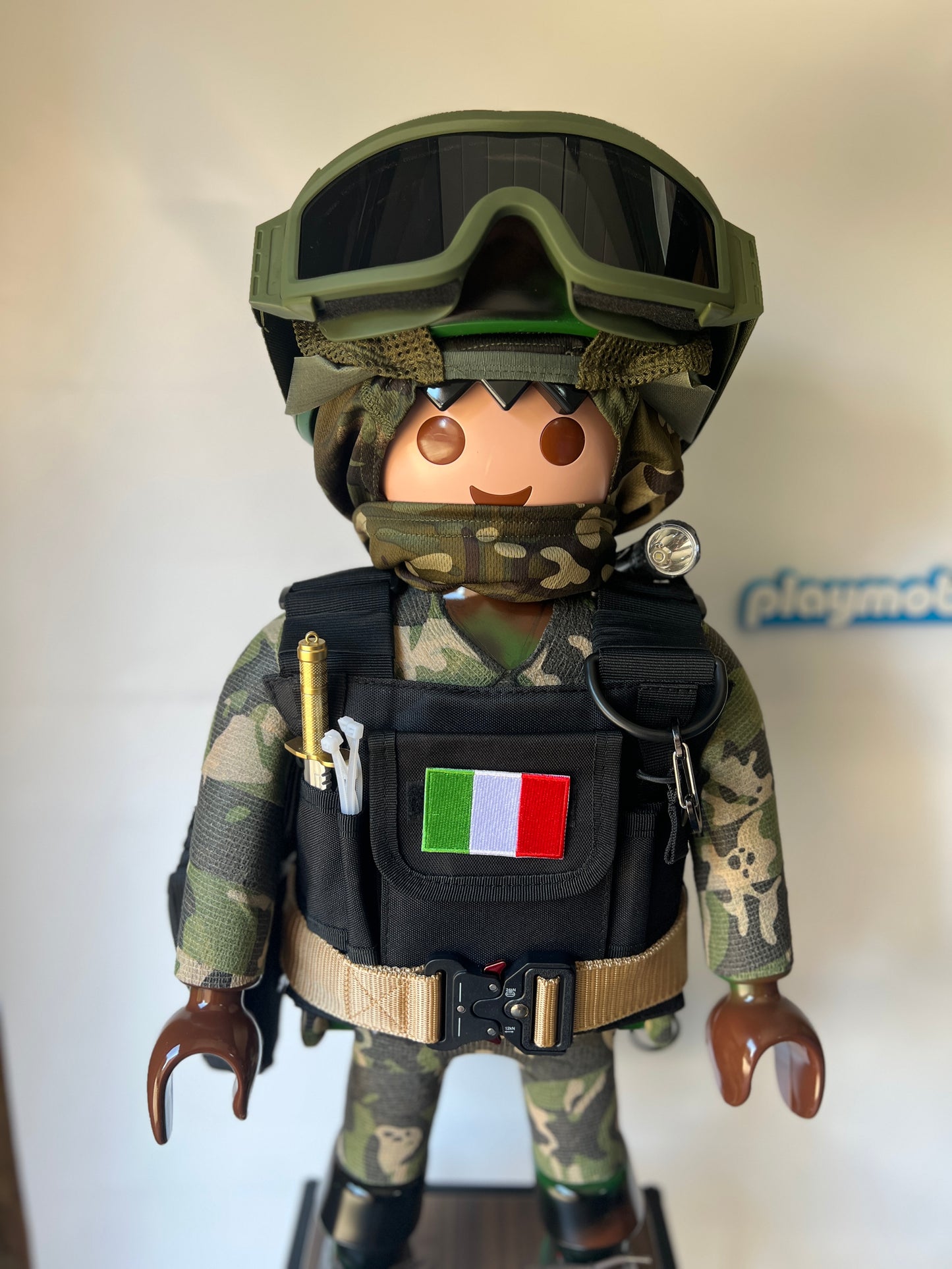 Groupe intervention MILITAIRE ESERCITO ITALIANO PLAYMOBIL XXL