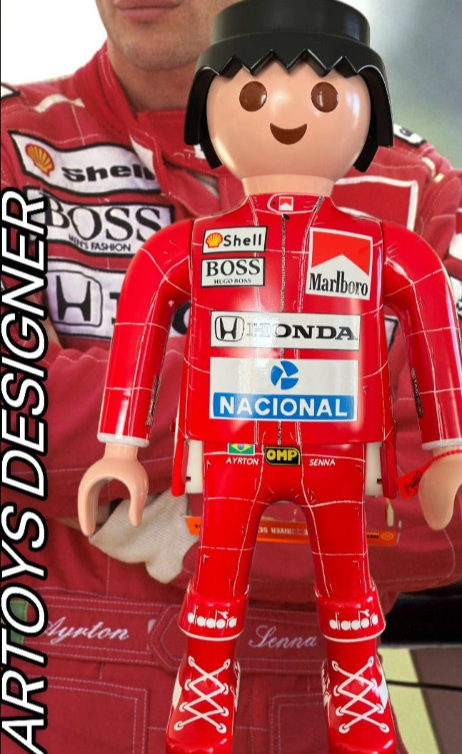 PLAYMOBIL XXL AYRTON SENNA PAR ARTOYS DESIGNER VANESSA FODERA