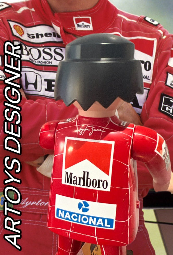 PLAYMOBIL XXL AYRTON SENNA PAR ARTOYS DESIGNER VANESSA FODERA